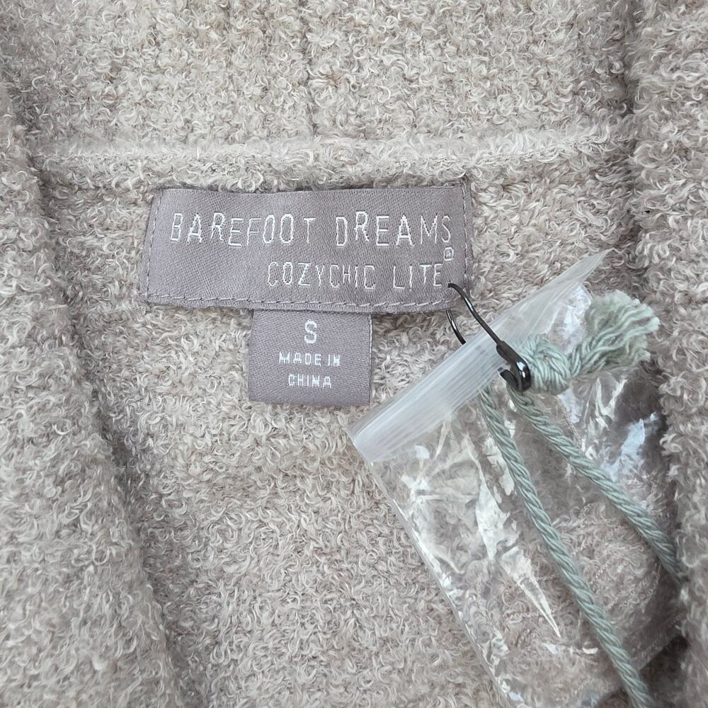 NWT Barefoot Dreams CozyChic Lite Circle Cardigan Taupe Tan Knit Sweater Small S - Picture 2 of 9